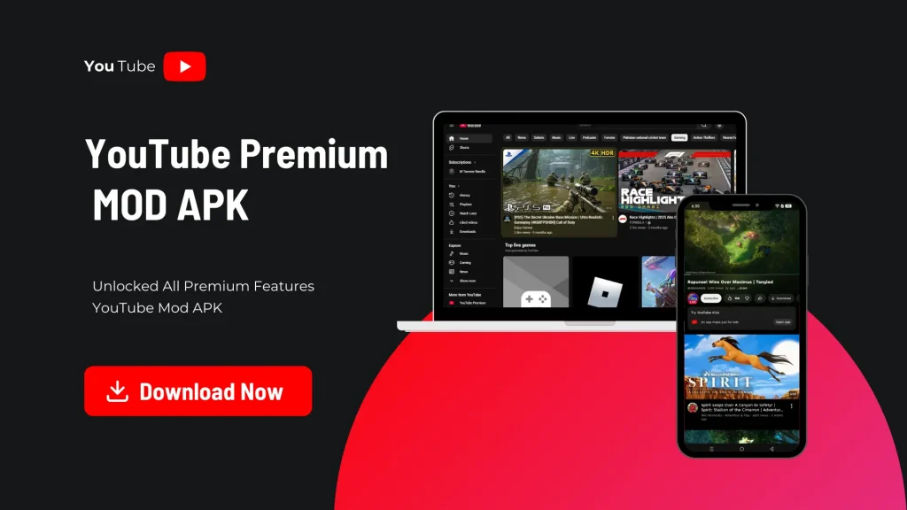 Download YouTube Premium APK v21.13.163 for Android 2026 | YouTube Premium Mod APK 4 Download YouTube Premium Mod APK Latest Version For Free. All Premium Features Unlocked